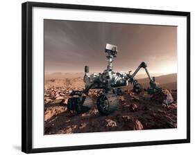 Curiosity Rover, Artwork-Detlev Van Ravenswaay-Framed Photographic Print