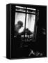 Curiosity Seekers Peering Into Kitchen Window at Alleged Mass Murderer Ed Gein's House-Frank Scherschel-Framed Stretched Canvas