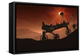 Curiosity the Mars Mountaineer-null-Framed Stretched Canvas