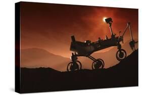 Curiosity the Mars Mountaineer-null-Stretched Canvas