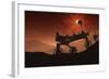 Curiosity the Mars Mountaineer-null-Framed Art Print