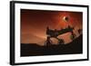 Curiosity the Mars Mountaineer-null-Framed Art Print