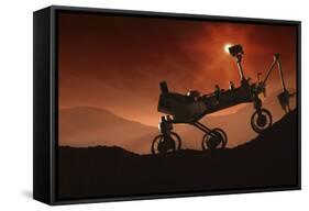 Curiosity the Mars Mountaineer-null-Framed Stretched Canvas