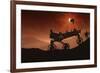 Curiosity the Mars Mountaineer-null-Framed Art Print