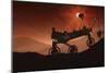 Curiosity the Mars Mountaineer-null-Mounted Premium Giclee Print