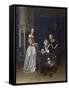 Curiosity-Gerard ter Borch-Framed Stretched Canvas