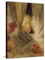 Curiosity-Jean-Honoré Fragonard-Stretched Canvas