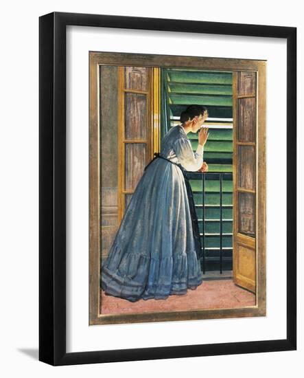 Curiosity-Silvestro Lega-Framed Giclee Print