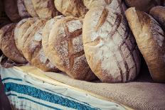 Traditional Bread in Polish Food Market in Krakow, Poland.-Curioso-Photographic Print