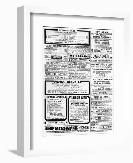 Curious Advertisements-null-Framed Art Print