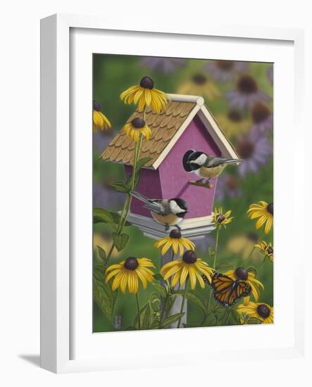 Curious Chatter-Jeffrey Hoff-Framed Giclee Print