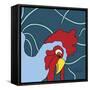 Curious Chicken-Cindy Wider-Framed Stretched Canvas