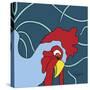Curious Chicken-Cindy Wider-Stretched Canvas