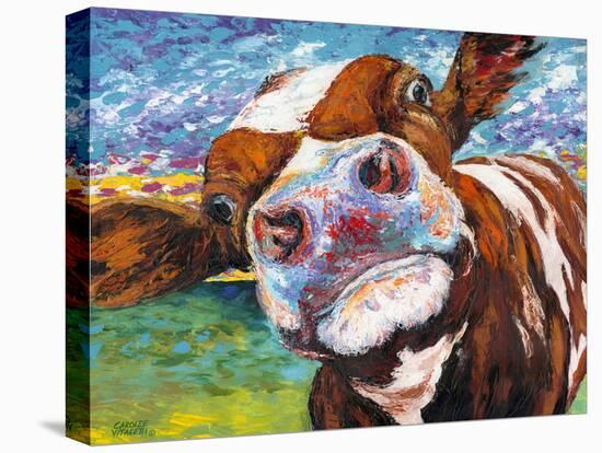 Curious Cow I-Carolee Vitaletti-Stretched Canvas