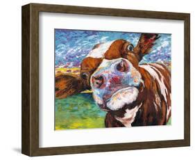 Curious Cow I-Carolee Vitaletti-Framed Art Print