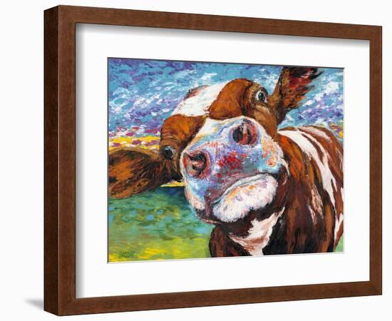 Curious Cow I-Carolee Vitaletti-Framed Art Print