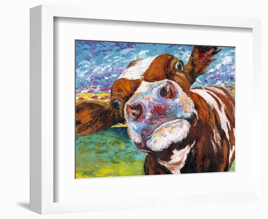 Curious Cow I-Carolee Vitaletti-Framed Art Print