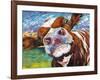 Curious Cow I-Carolee Vitaletti-Framed Art Print