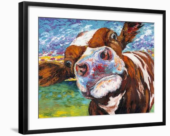 Curious Cow I-Carolee Vitaletti-Framed Art Print