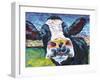 Curious Cow II-Carolee Vitaletti-Framed Art Print