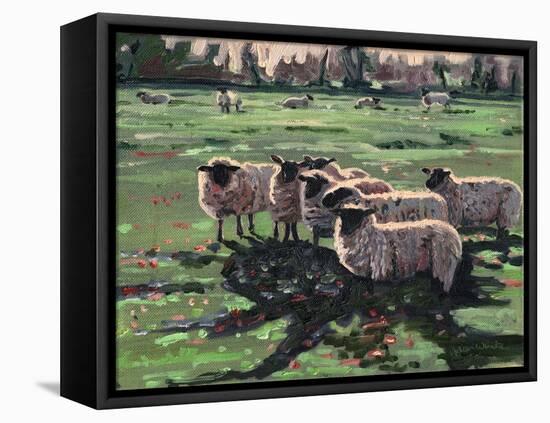 Curious Flock I, 2009-Helen White-Framed Stretched Canvas