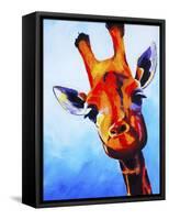 Curious Giraffe-Corina St. Martin-Framed Stretched Canvas