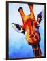 Curious Giraffe-Corina St. Martin-Framed Premium Giclee Print