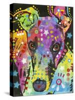 Curious Greyhound-Dean Russo-Stretched Canvas