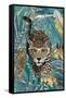 Curious jaguar in the rainforest-Sarah Manovski-Framed Stretched Canvas