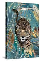 Curious jaguar in the rainforest-Sarah Manovski-Stretched Canvas