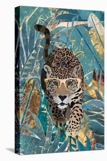 Curious jaguar in the rainforest-Sarah Manovski-Stretched Canvas