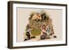 Curious Pigs-null-Framed Art Print