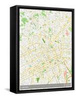Curitiba, Brazil Map-null-Framed Stretched Canvas