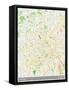 Curitiba, Brazil Map-null-Framed Stretched Canvas