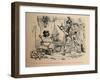 'Curius Dentatus refusing the Magnificent Gift offered by the Samnites', 1852-John Leech-Framed Giclee Print