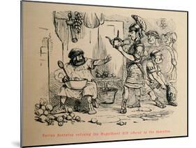 'Curius Dentatus refusing the Magnificent Gift offered by the Samnites', 1852-John Leech-Mounted Giclee Print