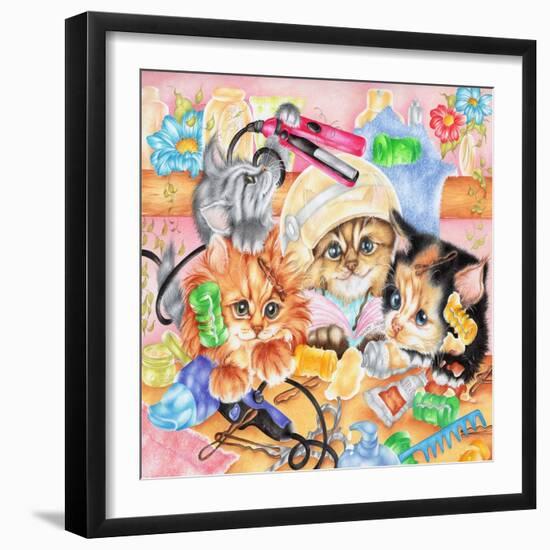 Curlers-Karen Middleton-Framed Giclee Print