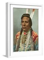 Curley, Crow Indian, General Custer's Scout-null-Framed Art Print