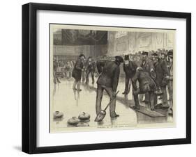 Curling at an Ice Rink, Manchester-William Ralston-Framed Giclee Print