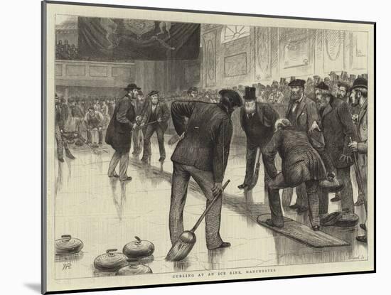 Curling at an Ice Rink, Manchester-William Ralston-Mounted Giclee Print