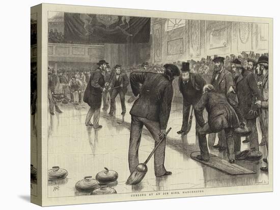 Curling at an Ice Rink, Manchester-William Ralston-Stretched Canvas