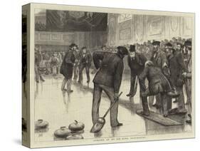 Curling at an Ice Rink, Manchester-William Ralston-Stretched Canvas