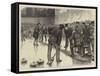 Curling at an Ice Rink, Manchester-William Ralston-Framed Stretched Canvas