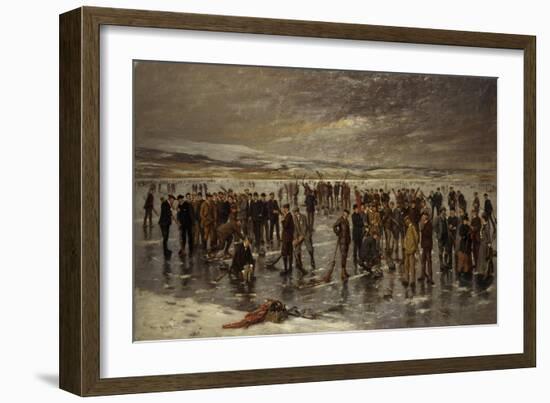 Curling at Carsebreck, 1899-Charles Martin Hardie-Framed Giclee Print