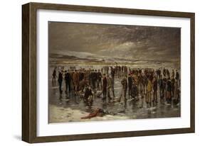 Curling at Carsebreck, 1899-Charles Martin Hardie-Framed Giclee Print