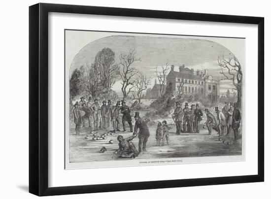 Curling, at Croxteth Hall-null-Framed Giclee Print