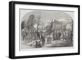 Curling, at Croxteth Hall-null-Framed Giclee Print