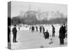 Curling in Central Park, New York-null-Stretched Canvas