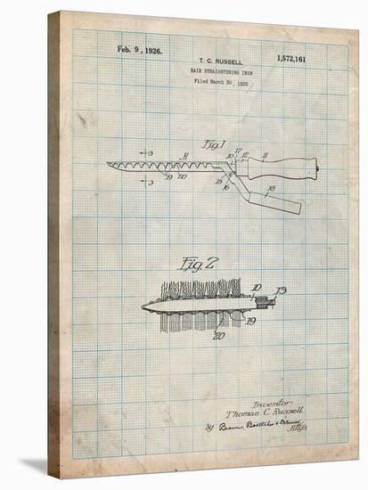 Curling Iron 1925 Patent-Cole Borders-Stretched Canvas