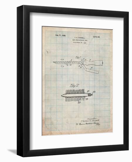 Curling Iron 1925 Patent-Cole Borders-Framed Art Print